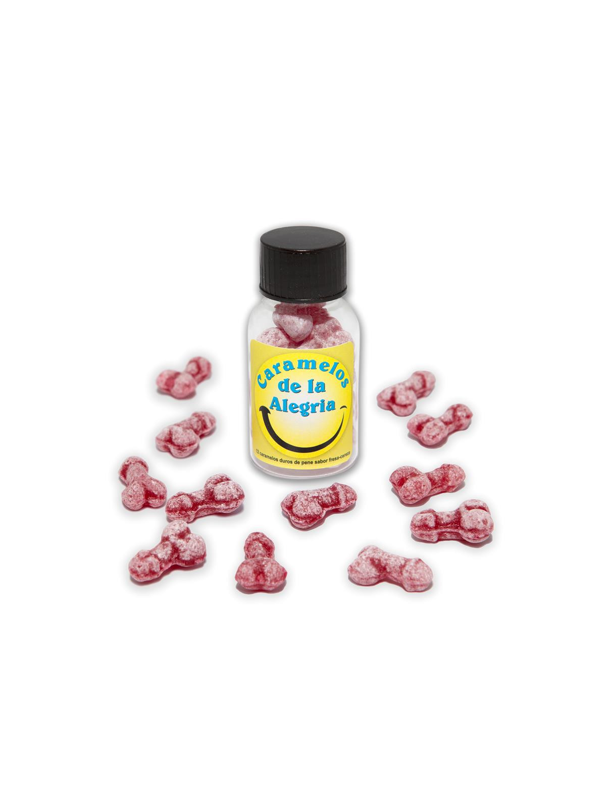 Bote Caramelos Pene Alegría 12 und