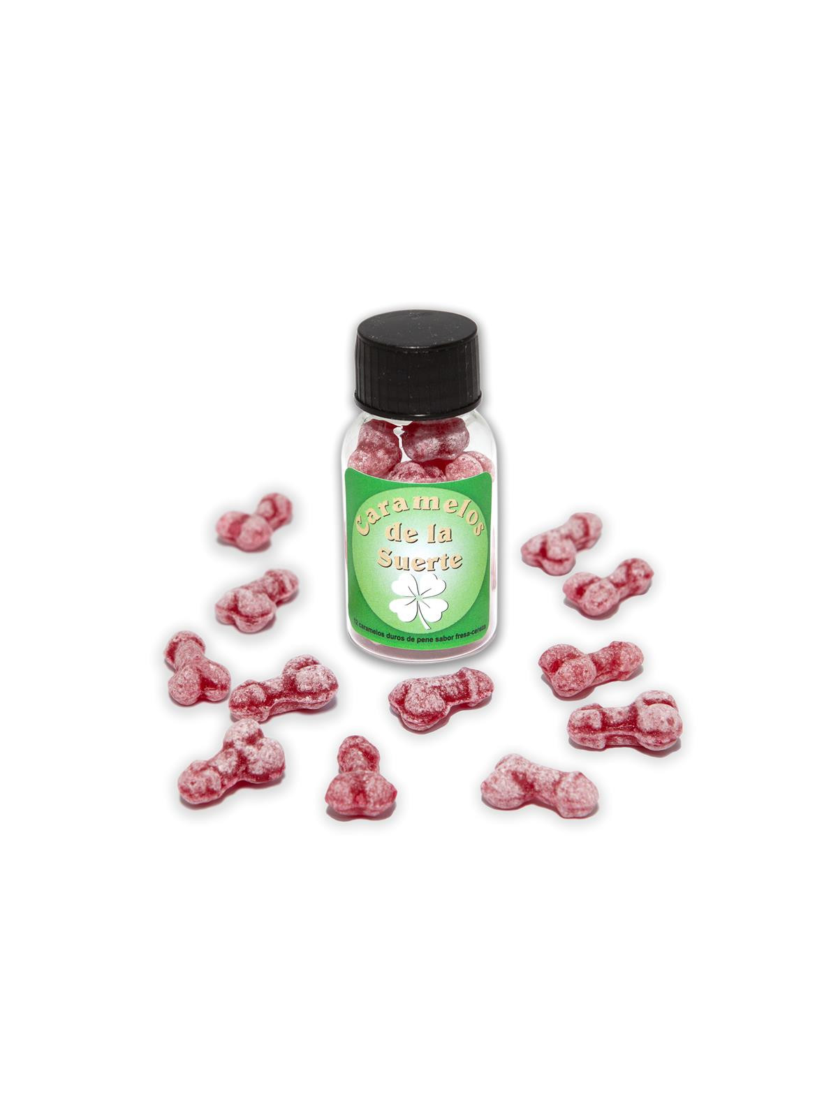 Bote Caramelos Pene Suerte 12 und