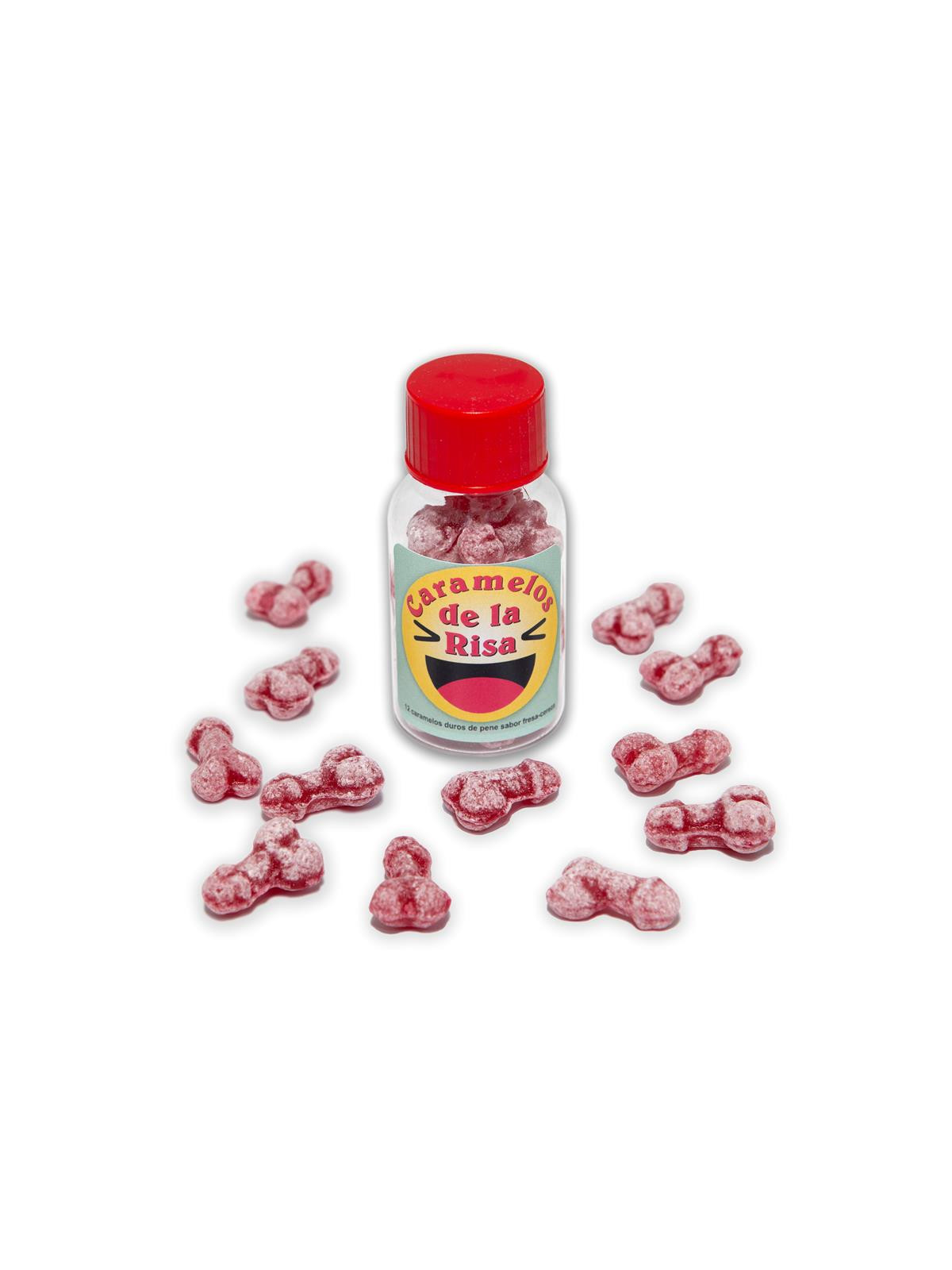 Bote Caramelos Pene Risa 12 und