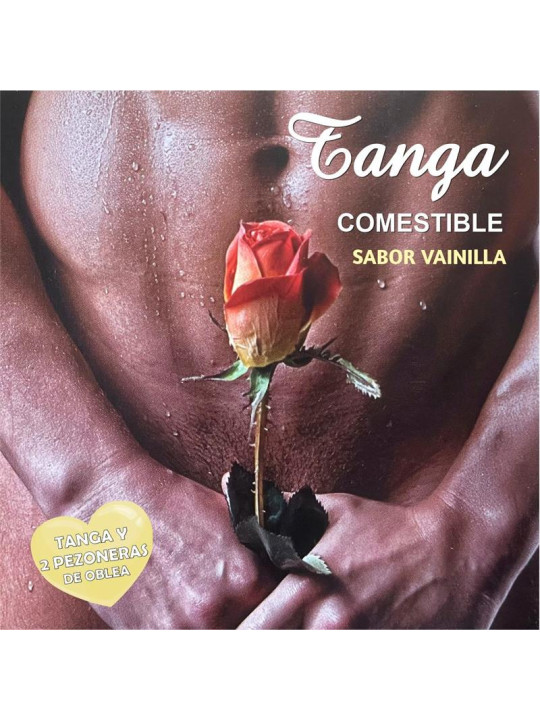 Tanga de Oblea y 2 Pezoneras Sabor Vainilla Chico