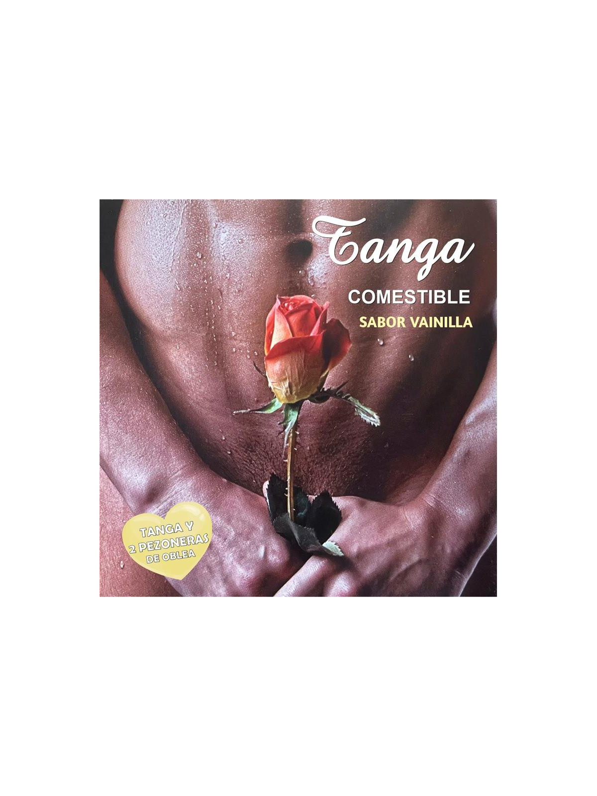 Tanga de Oblea y 2 Pezoneras Sabor Vainilla Chico