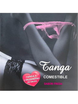 Tanga de Oblea y 2 Pezoneras Sabor Fresa