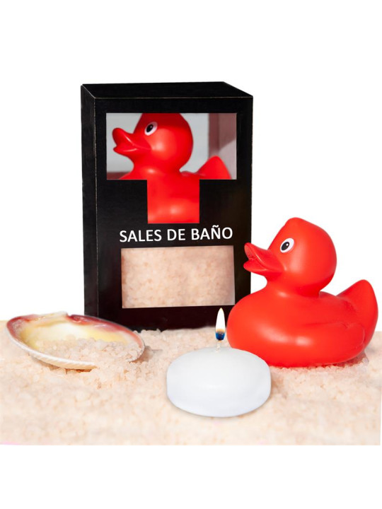 Set Sales Baño Vainilla Pato, Vela y Concha 150gr