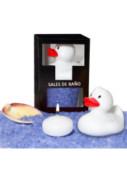 Set Sales Baño Aroma Lavanda Pato, Vela y Concha 150gr