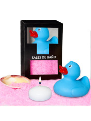 Set Sales Baño Aroma Rosas Pato, Vela y Concha 150 gr