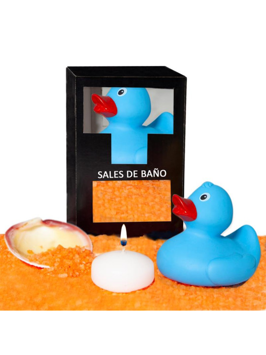 Set Sales Baño Aroma Mango Pato, Vela y Concha 150 gr