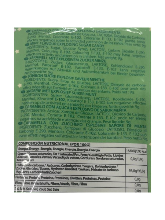 Caramelos Explosivos Sexo Oral Popping Candies Unidad Sabor Menta