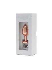 Plug Anal con Joya en Forma de Corazón Pisa Rose Gold