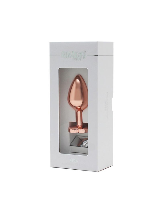 Plug Anal con Joya en Forma de Corazón Pisa Rose Gold