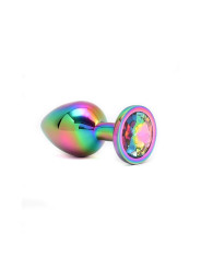 Plug anal con joya Arcoiris Pisa Rainbow