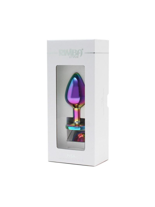 Plug anal con joya Arcoiris Pisa Rainbow