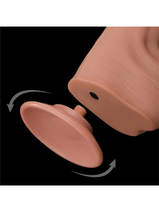 Dildo Dual Layer Piel Retractil 11.5