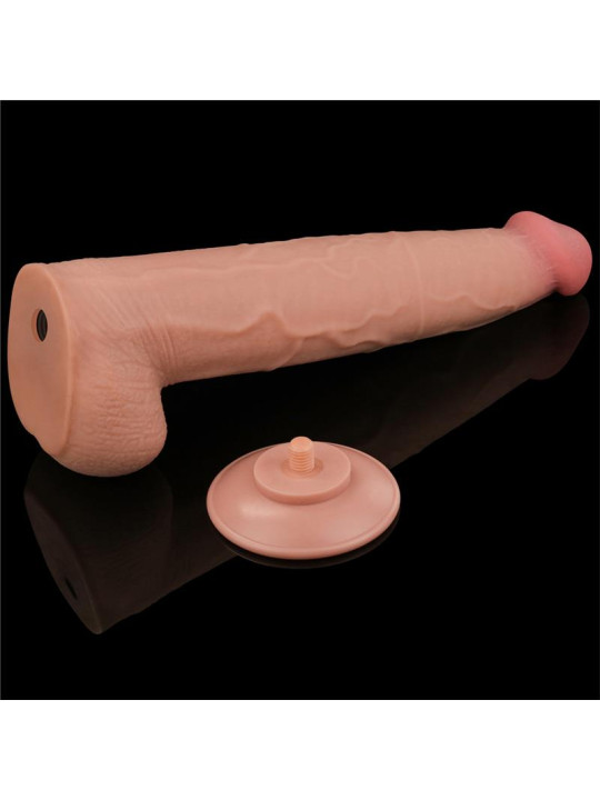 Dildo Dual Layer Piel Retractil 13.5
