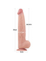 Dildo Dual Layer Piel Retractil 13.5