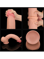 Dildo Dual Layer Piel Retractil 14
