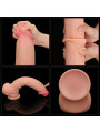 Dildo Dual Layer Piel Retractil 14