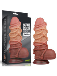 Dildo Dual Layer Tamaño King Nature 9.5