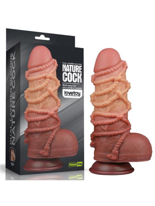 Dildo Dual Layer Tamaño King Nature 9.5