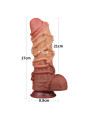 Dildo Dual Layer Tamaño King Nature 10.5