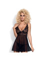 Imperia Babydoll y Tanga Color Negro