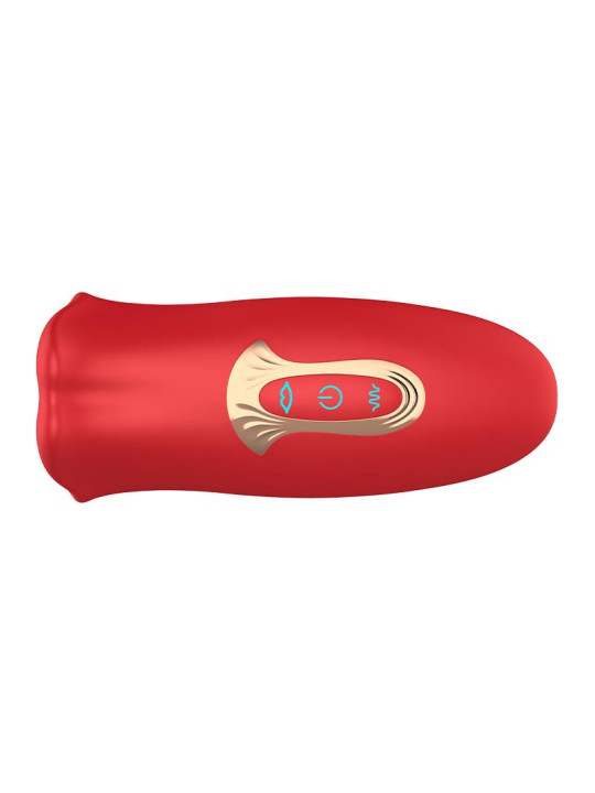 Ember Masajeador Forma Boca con Lameteo y Vibración USB Silicona