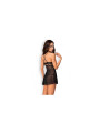 Set Babydoll y Tanga Negro