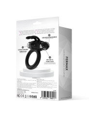 Fermax Anillo Vibrador con Conejito USB Silicona Negro