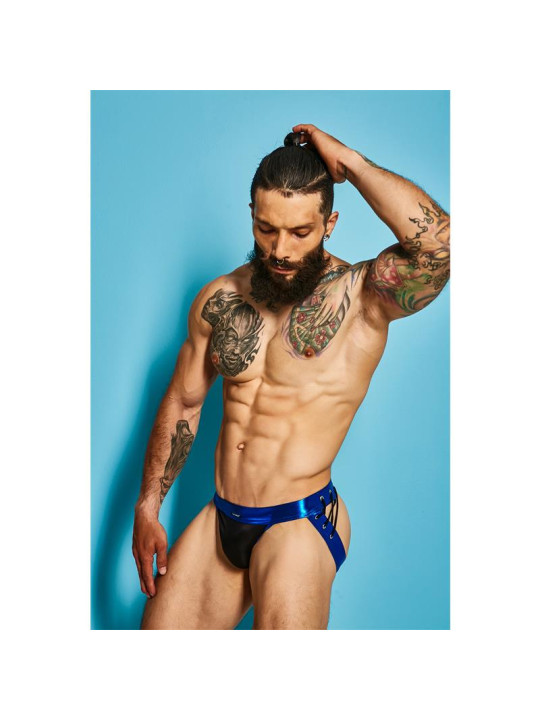 C4M14 Suspensorio Desire Leatherette Azul