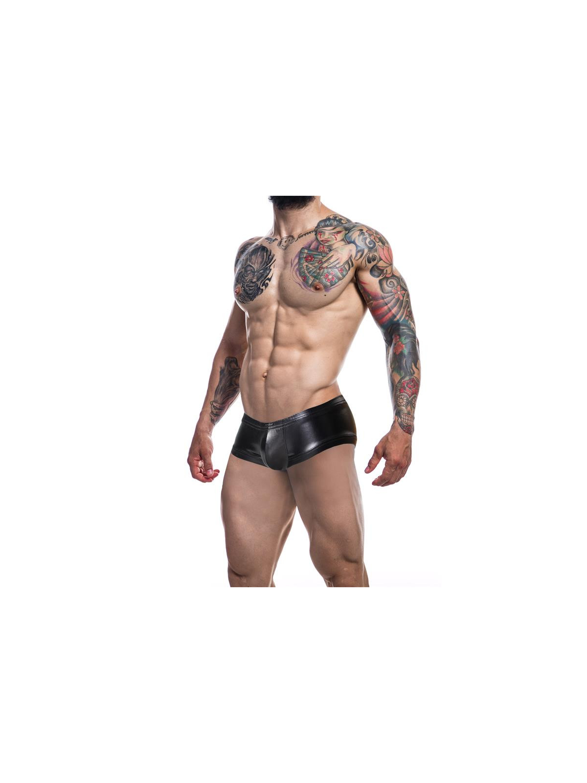 C4M10 Boxers Tipo Shorts Leatherette Negro