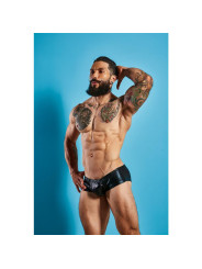 C4M10 Boxers Tipo Shorts Leatherette Negro