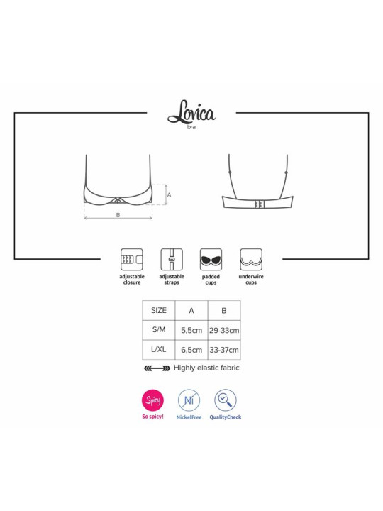 Lovica Sujetador Medias Copas Color Rojo