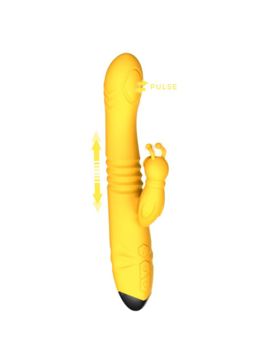 Honeybee Vibrador con Thrusting y Pulsación