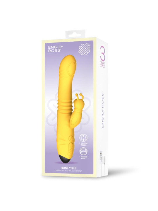 Honeybee Vibrador con Thrusting y Pulsación
