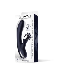 Navyspace Vibrador con Lenguas Rotadoras Azul