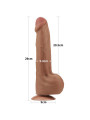 Dildo Dual Density Piel Desizante Retractil 11.5