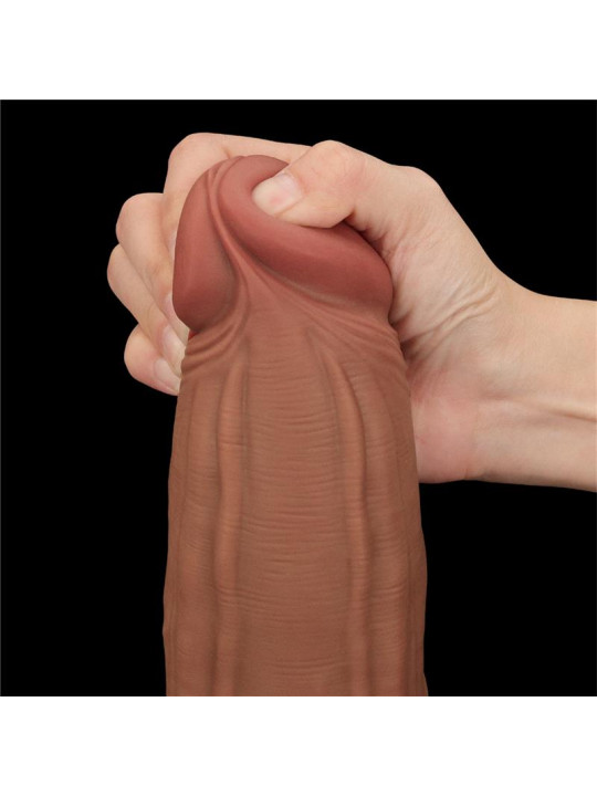 Dildo Dual Density Piel Deslizante 12