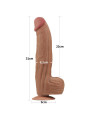 Dildo Dual Density Piel Deslizante 12