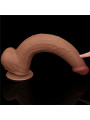 Dildo Dual Density Piel Deslizante Retractil 13.5