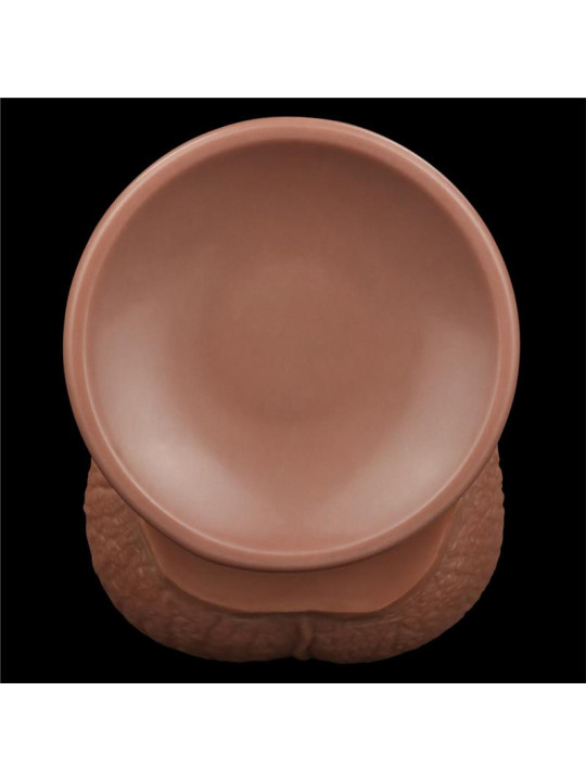 Dildo Dual Density Piel Deslizante Retractil 13.5