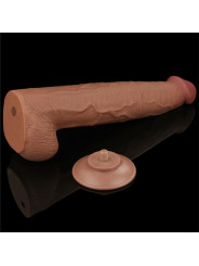 Dildo Dual Density Piel Deslizante Retractil 13.5
