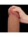Dildo Dual Density Piel Deslizante Retractil 14