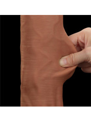 Dildo Dual Density Piel Deslizante Retractil 14