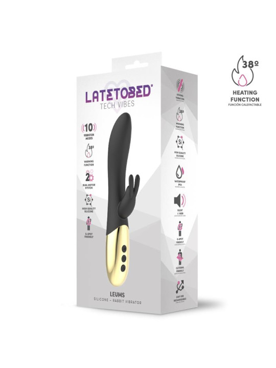 Leums Vibrador Rabbit con Función de Calor Punto G USB Magnético