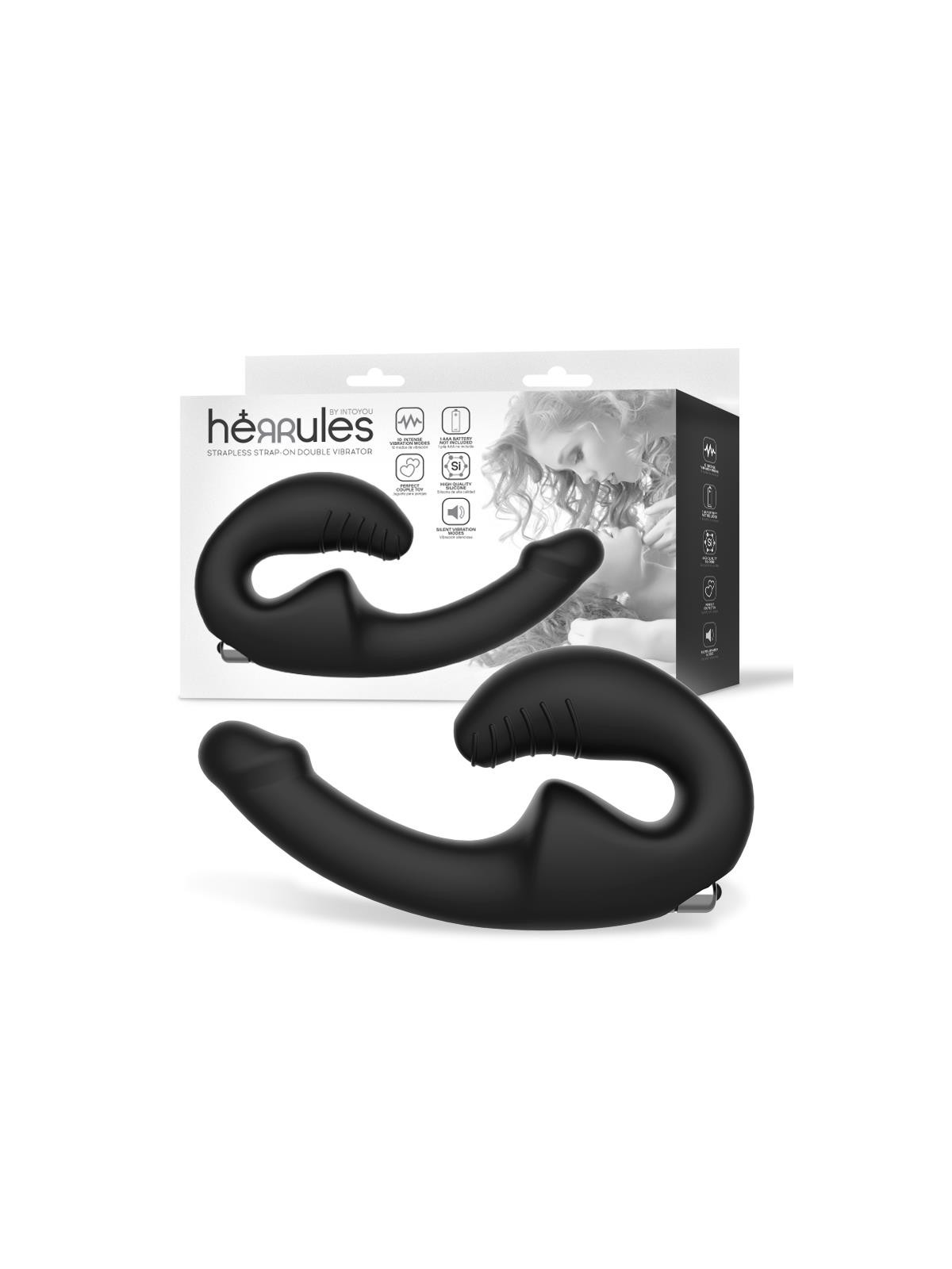 Strap-on Vibrador Doble sin Arnés