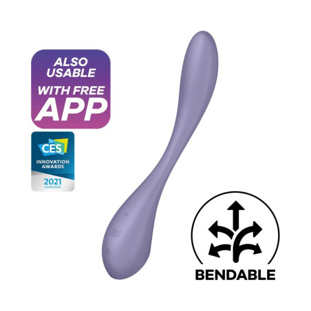 G-Spot Flex 5+ Multi Vibrador con Satisfyer Connect APP Lilac