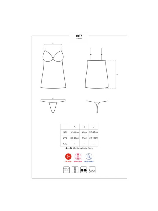 Chemise con Encaje Negro