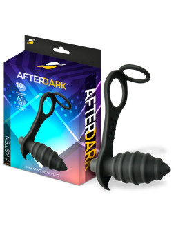 Aksten Plug Anal con Vibración y Anillo para Testículos