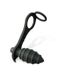 Aksten Plug Anal con Vibración y Anillo para Testículos