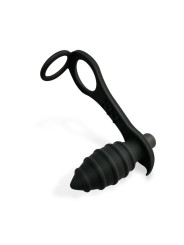 Aksten Plug Anal con Vibración y Anillo para Testículos