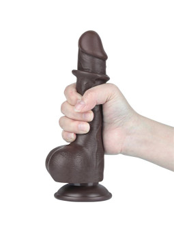 Dildo Dual Layer Piel Deslizante Retractil 7.5